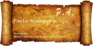 Pavle Alexandra névjegykártya